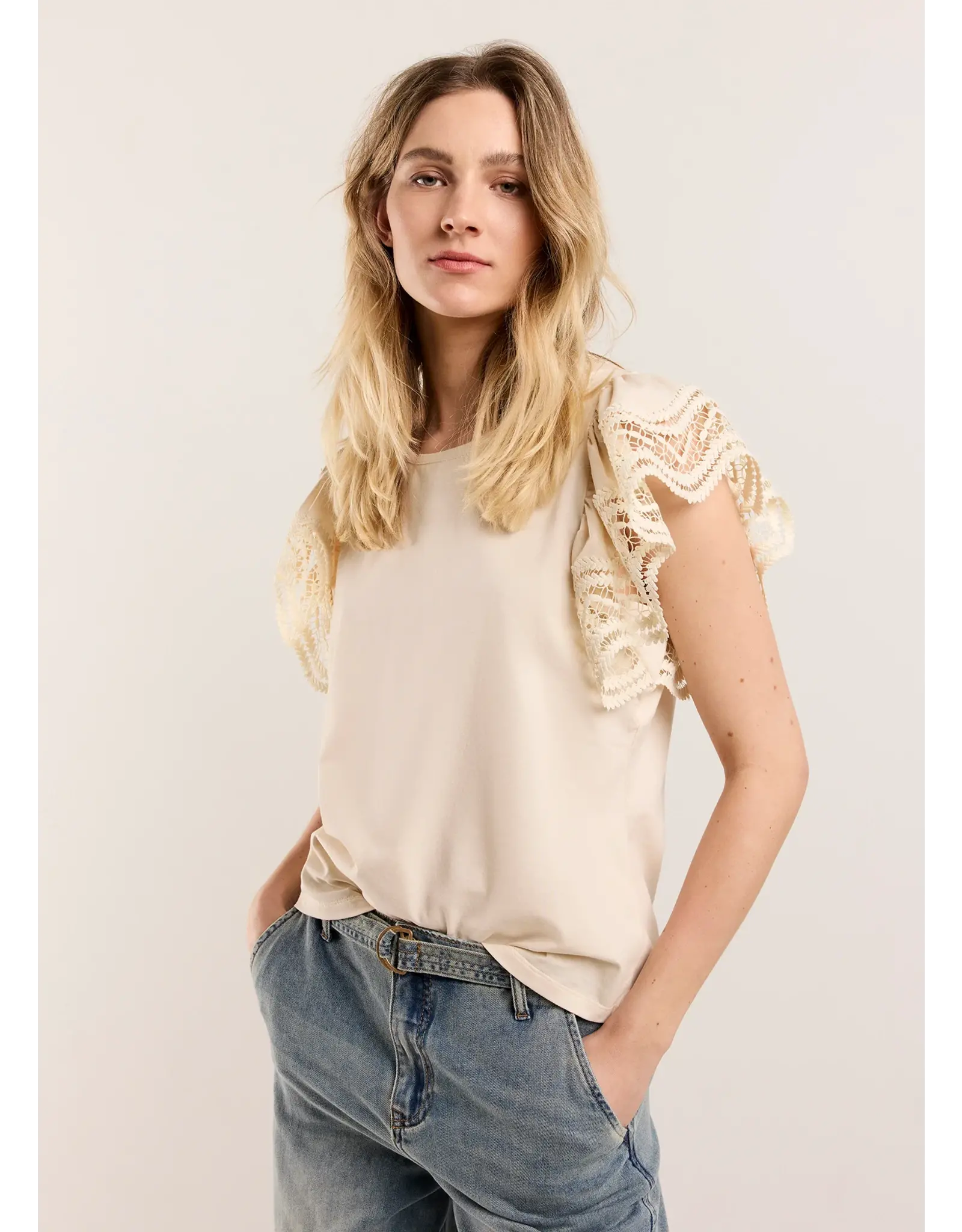 Summum Top Tee Lace - Ivory