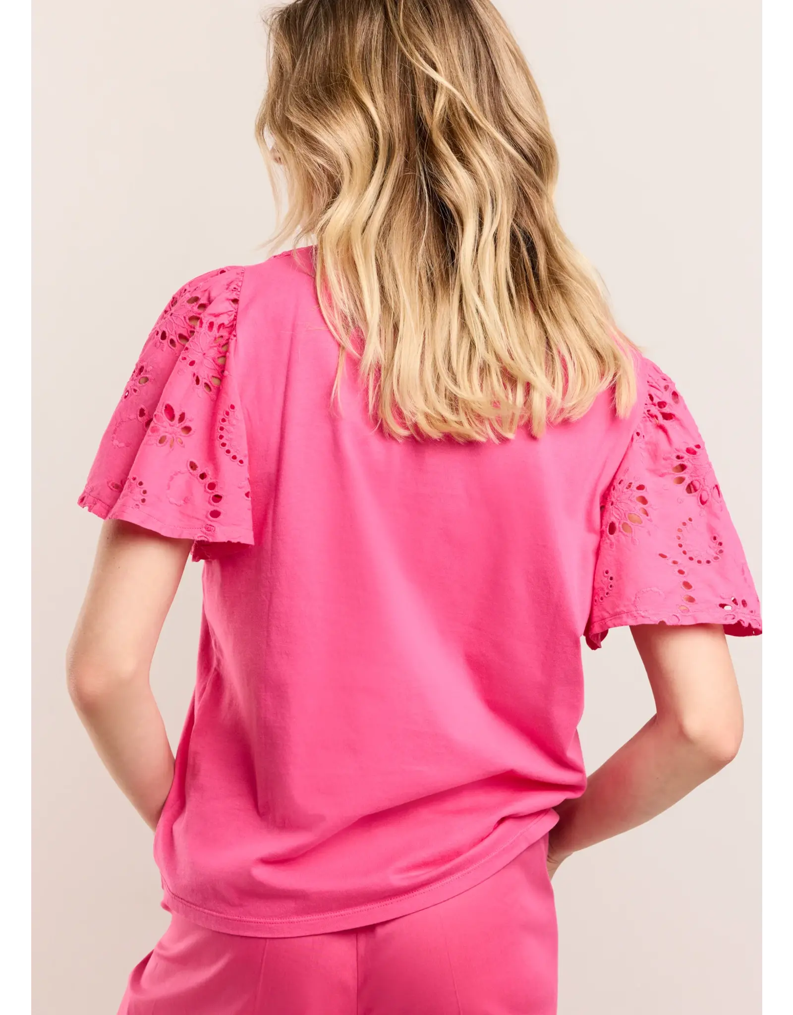 Summum Top Jersey en Broderie - Cotton Candy