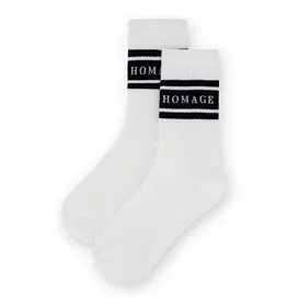 Homage Homage Socks - Offwhite/Black