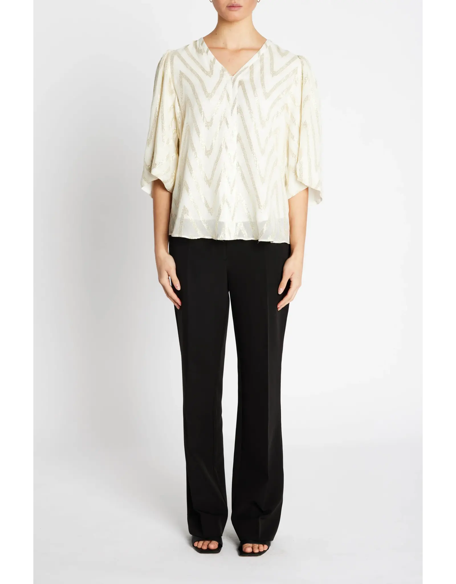 Bruuns Bazaar Majlya Blouse - Kit/Metallic