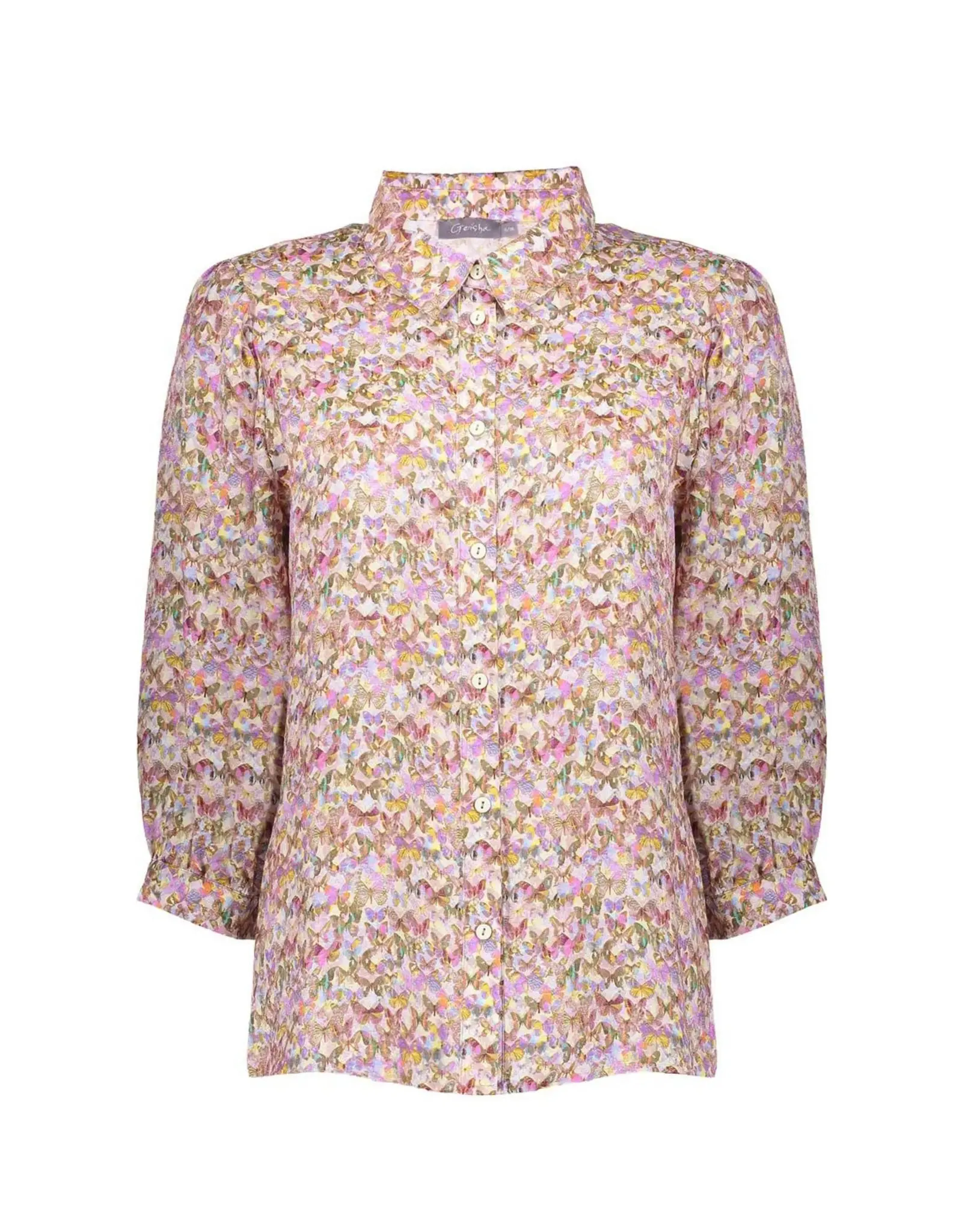 Geisha Blouse - Yellow/Lilac