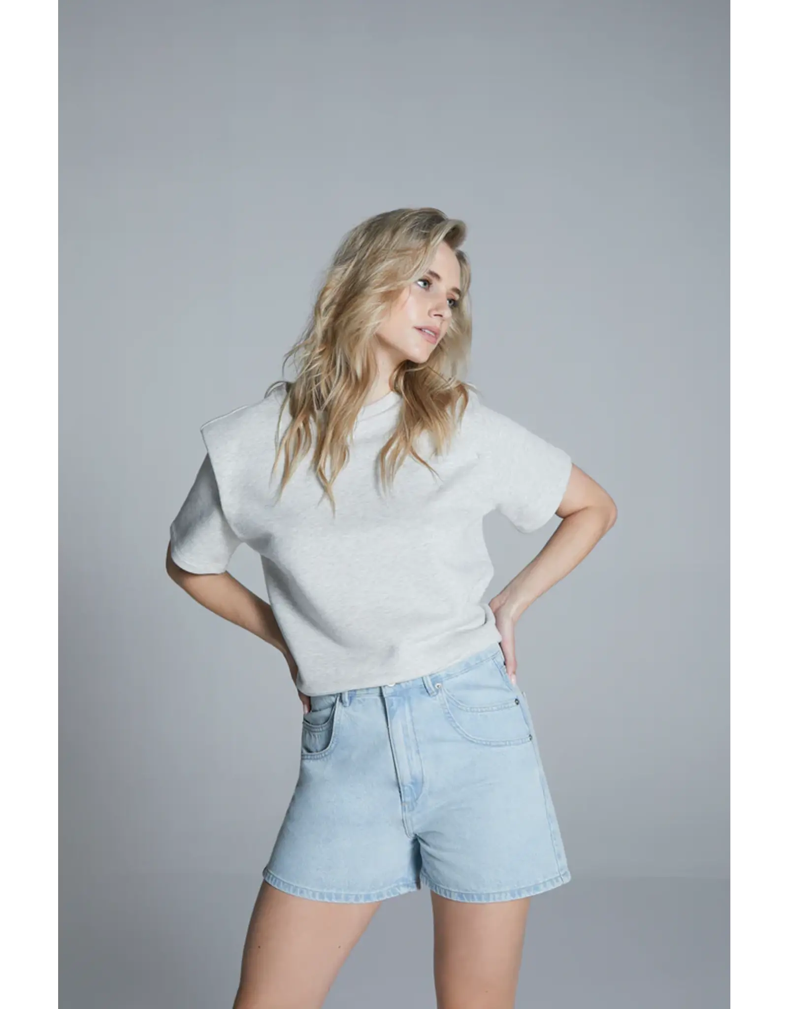 Homage Denim Shorts with double pockets