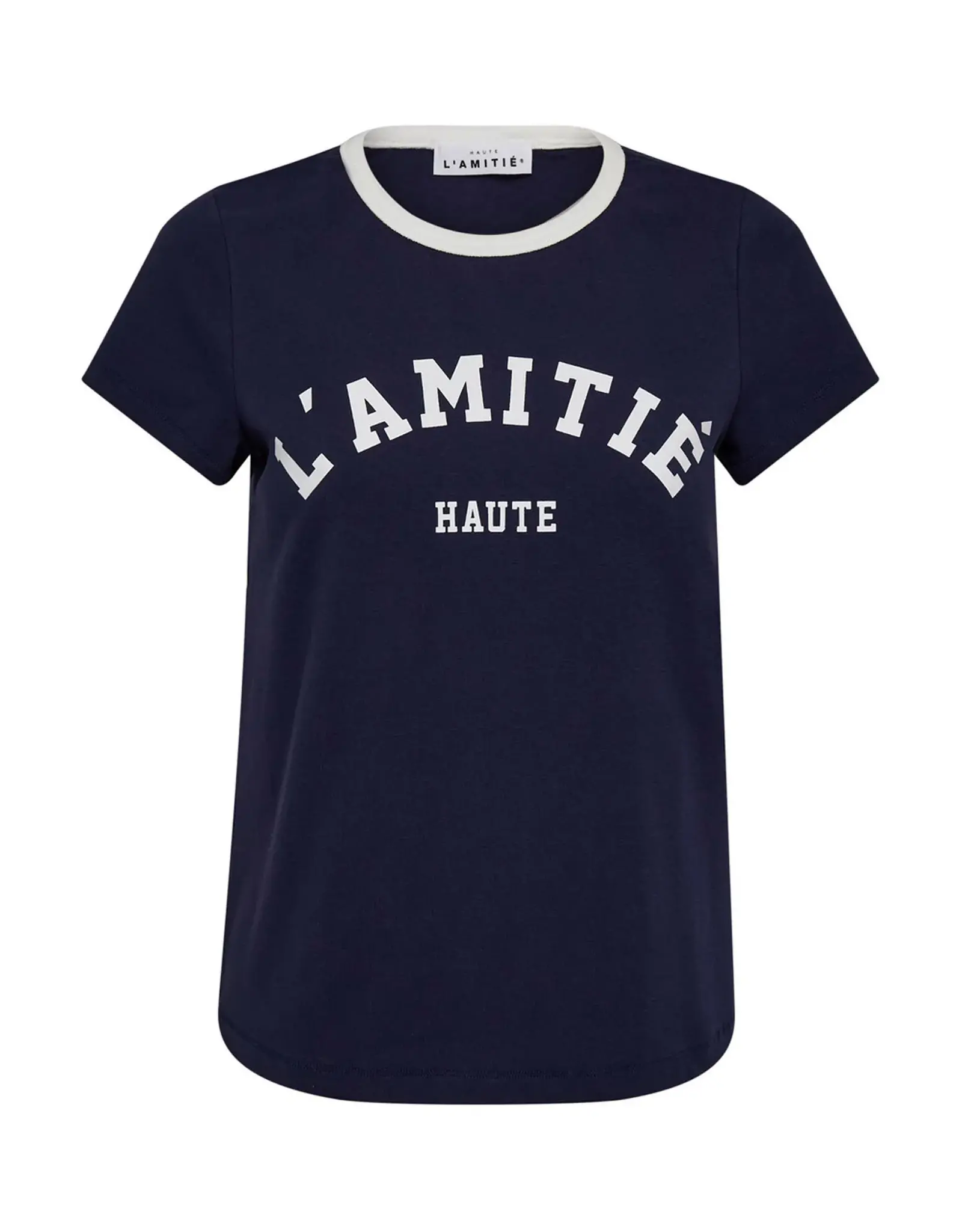 Haute L'amitié Logo Tee - Navy/Off-White