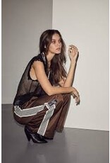 Haute L'amitié Baggy Track Tall Pants - Mocca