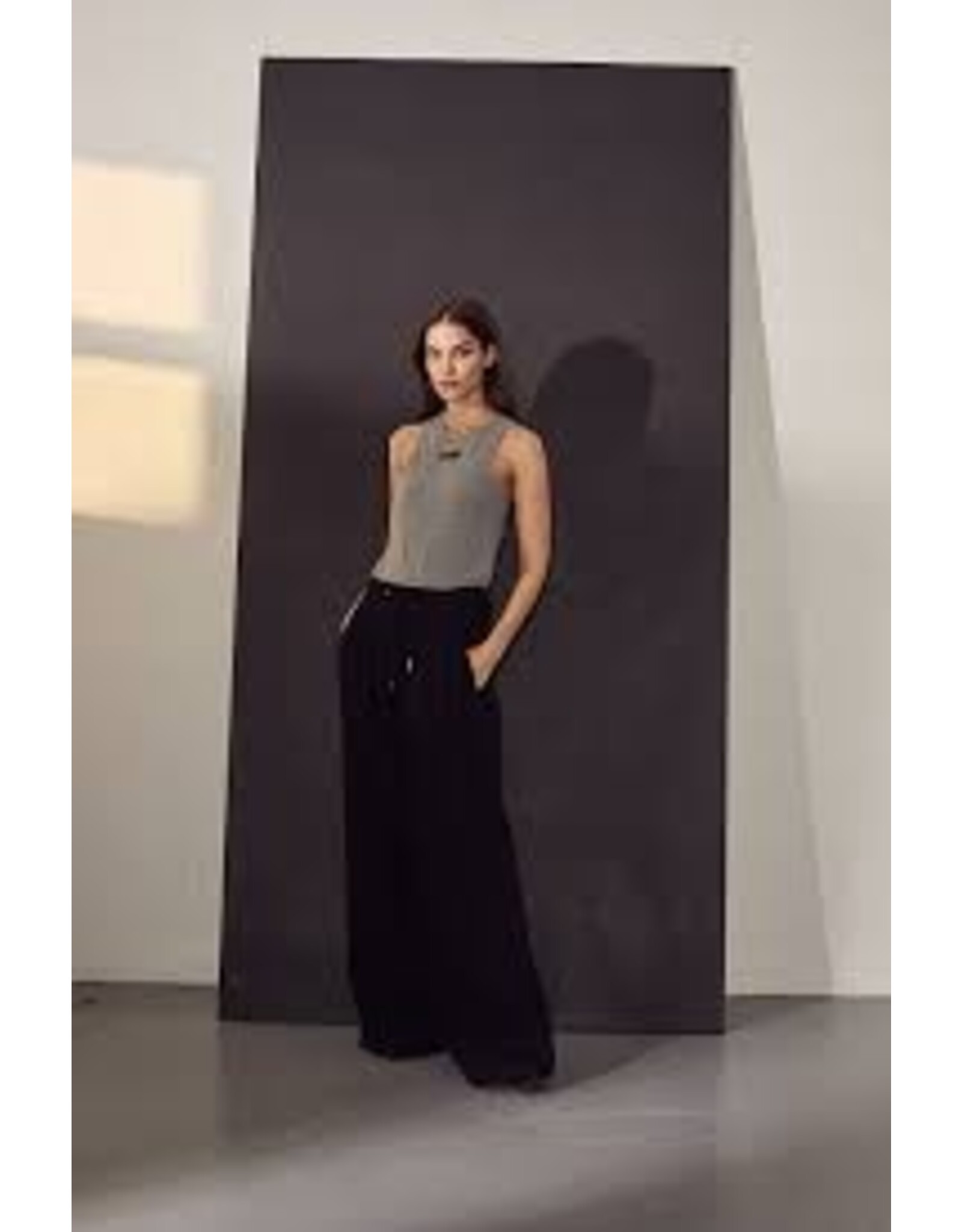 Haute L'amitié Michelle Tailor Tie Tall Pant - Black