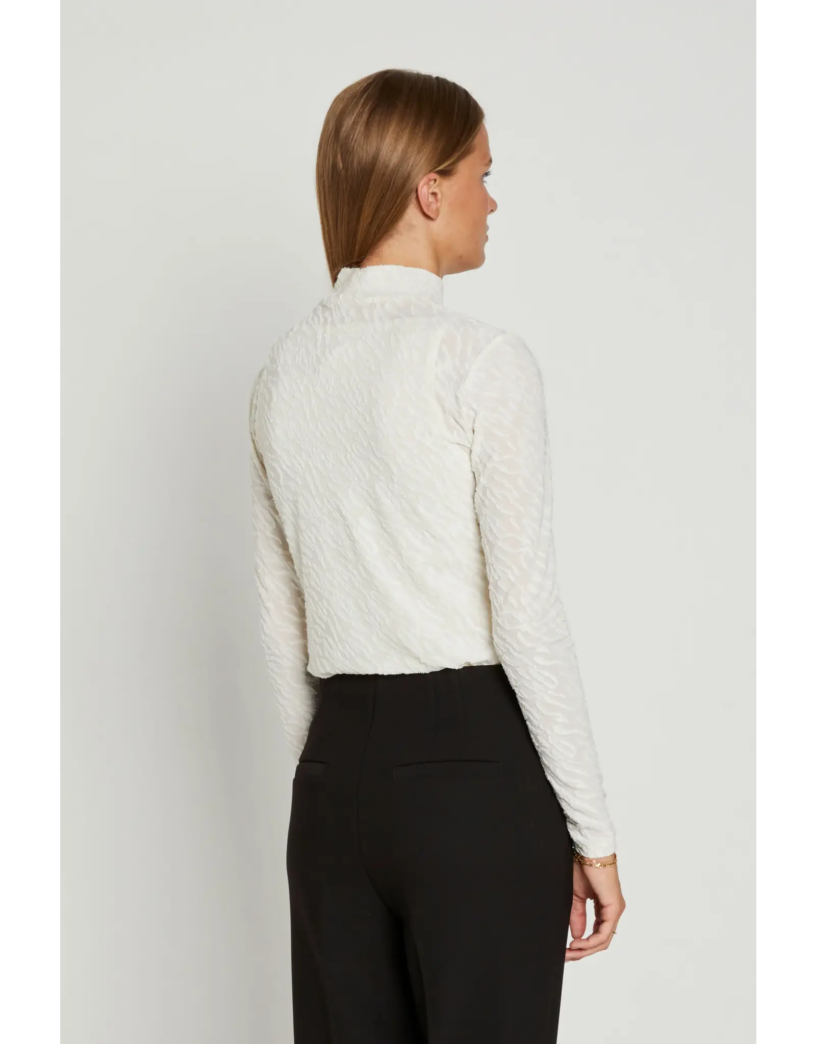 Rue de Femme Roll Neck Blouse - Off White