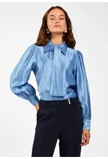 Aaiko Veronne Blouse - Office Blue