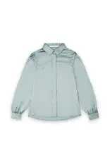 Homage Blouse With Shoulder Detail - Ice Green