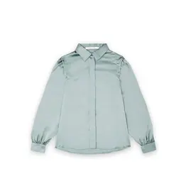 Homage Blouse With Shoulder Detail - Ice Green