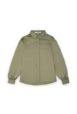 Homage Blouse With Shoulder Detail - Army Green