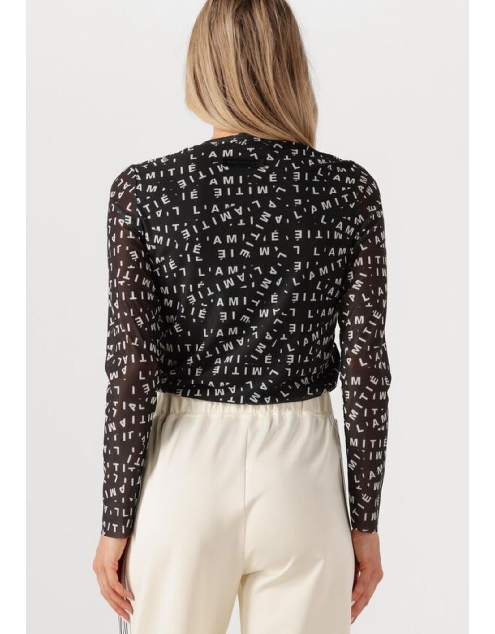 Haute L'amitié Mesh O-Neck - Black