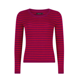 Ydence Knitted Top Devina - Fuchsia Purple/Red