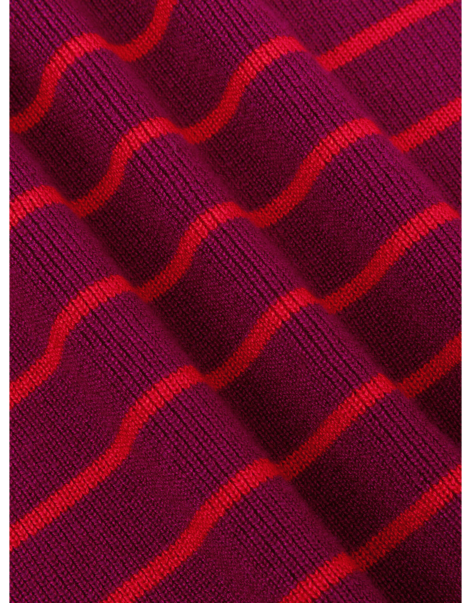 Ydence Knitted Top Devina - Fuchsia Purple/Red