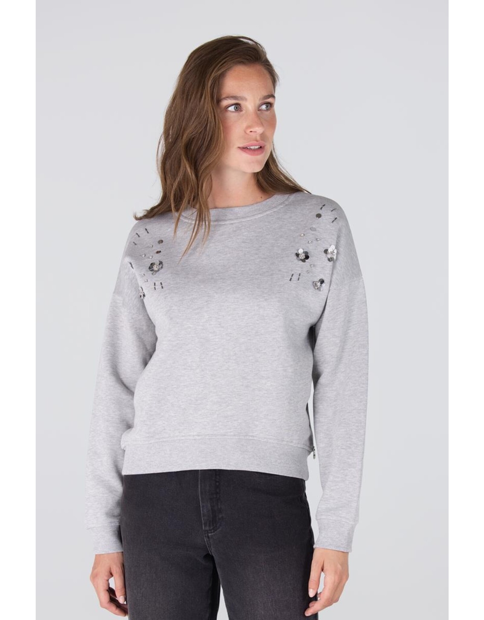 Jansen Georgina Trui - Grey Melange