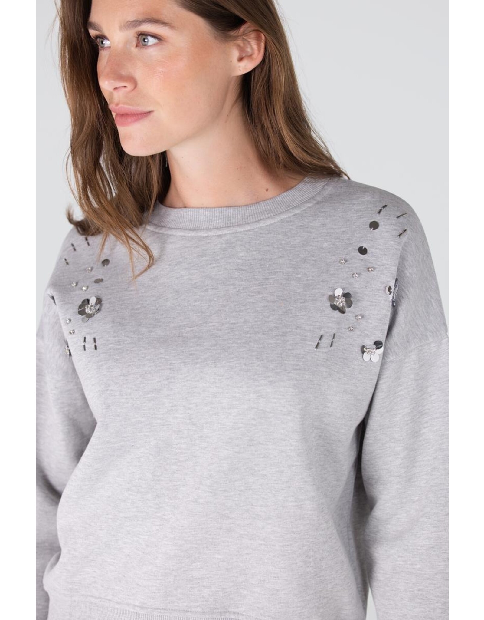 Jansen Georgina Trui - Grey Melange