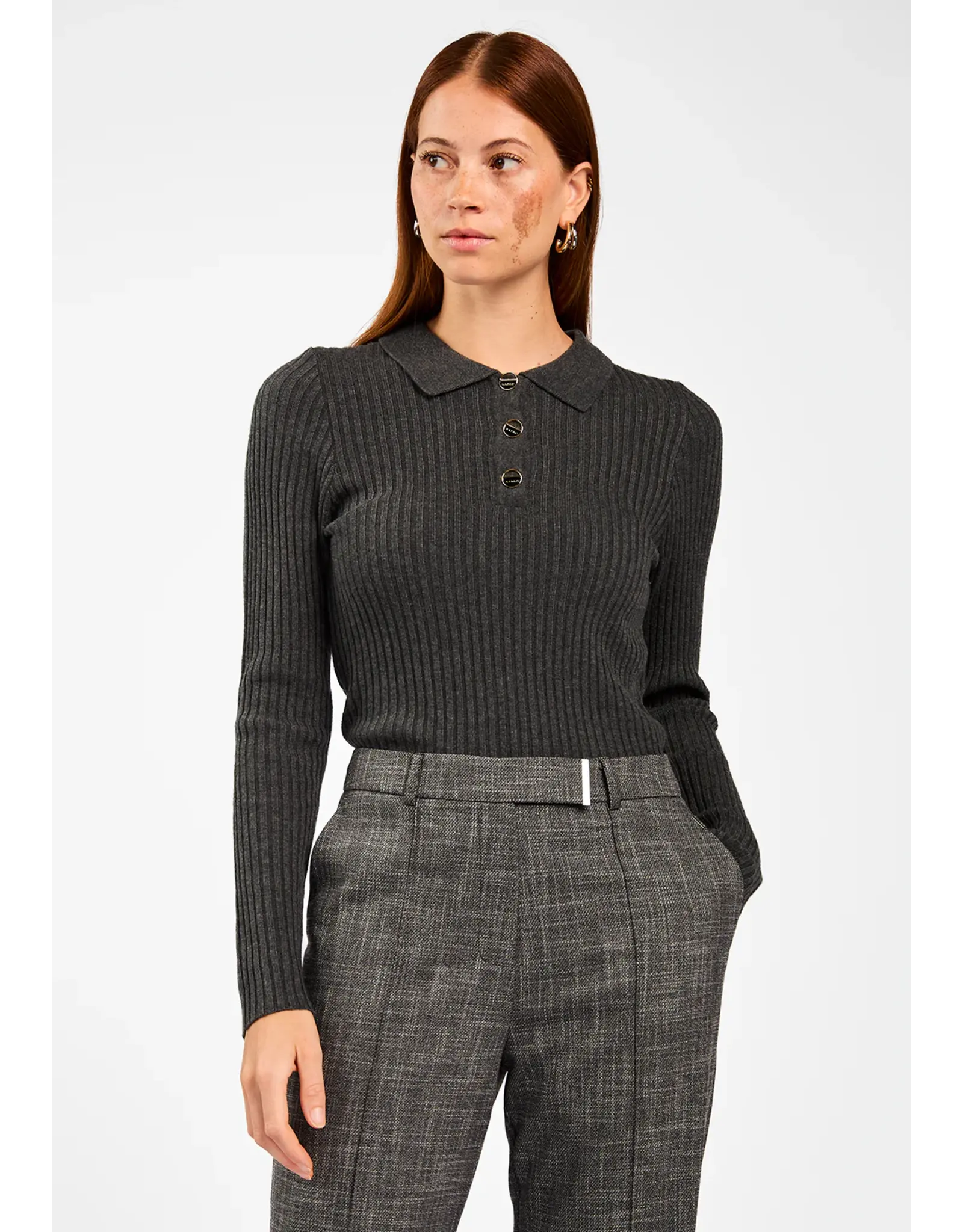Aaiko Flores Sweater - Antra Grey