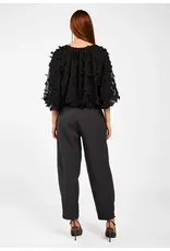 Aaiko Delany Flower Top - Black