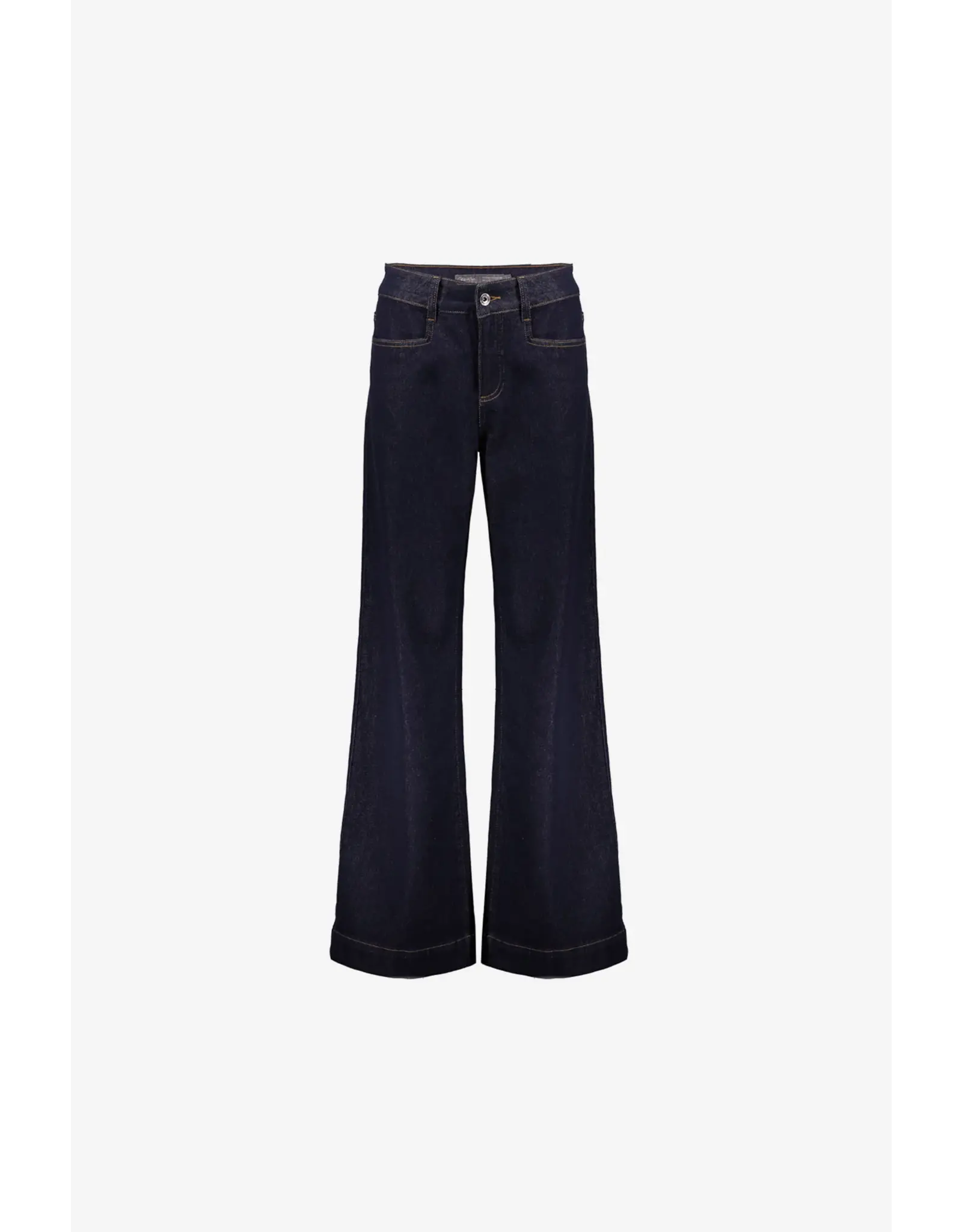 Geisha Jeans Flair - Dark Blue Denim Stonewash