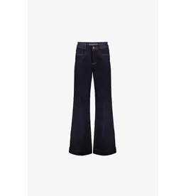 Geisha Jeans Flair - Dark Blue Denim Stonewash