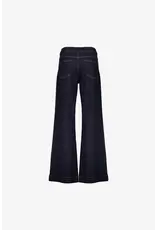 Geisha Jeans Flair - Dark Blue Denim Stonewash
