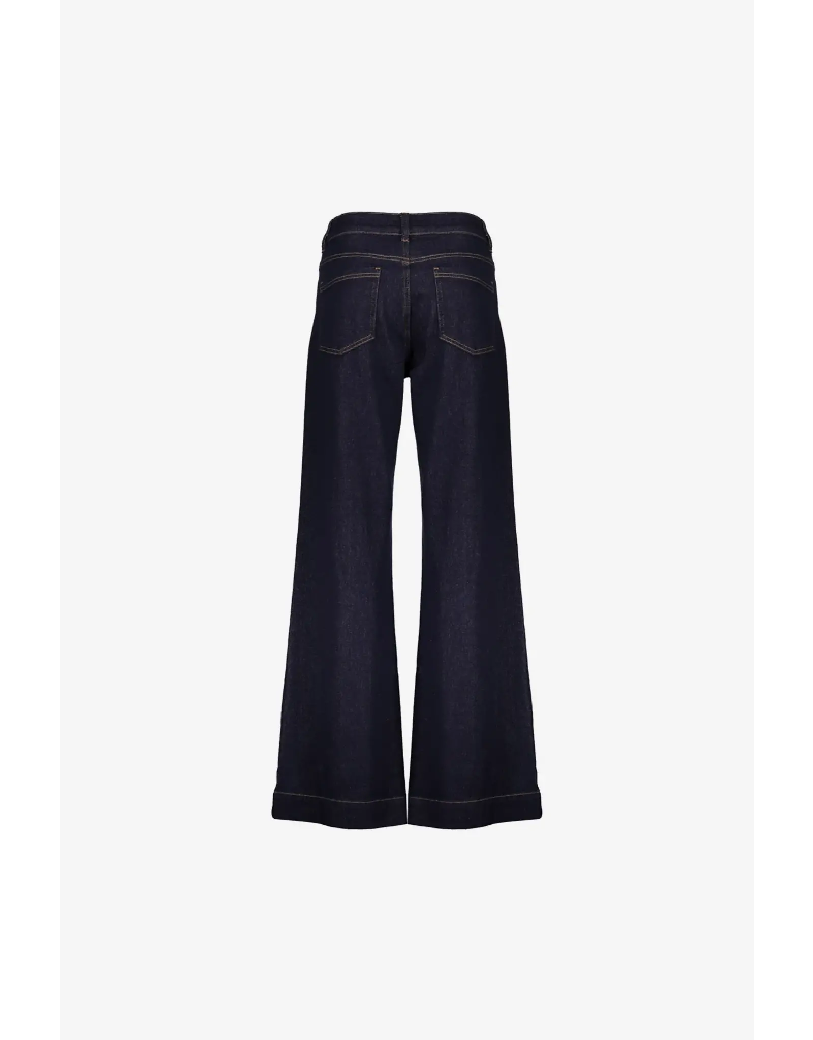 Geisha Jeans Flair - Dark Blue Denim Stonewash