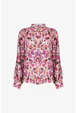 Geisha Blouse Animal - Pink / Off-White