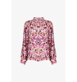 Geisha Blouse Animal - Pink / Off-White