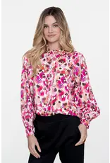 Geisha Blouse Animal - Pink / Off-White
