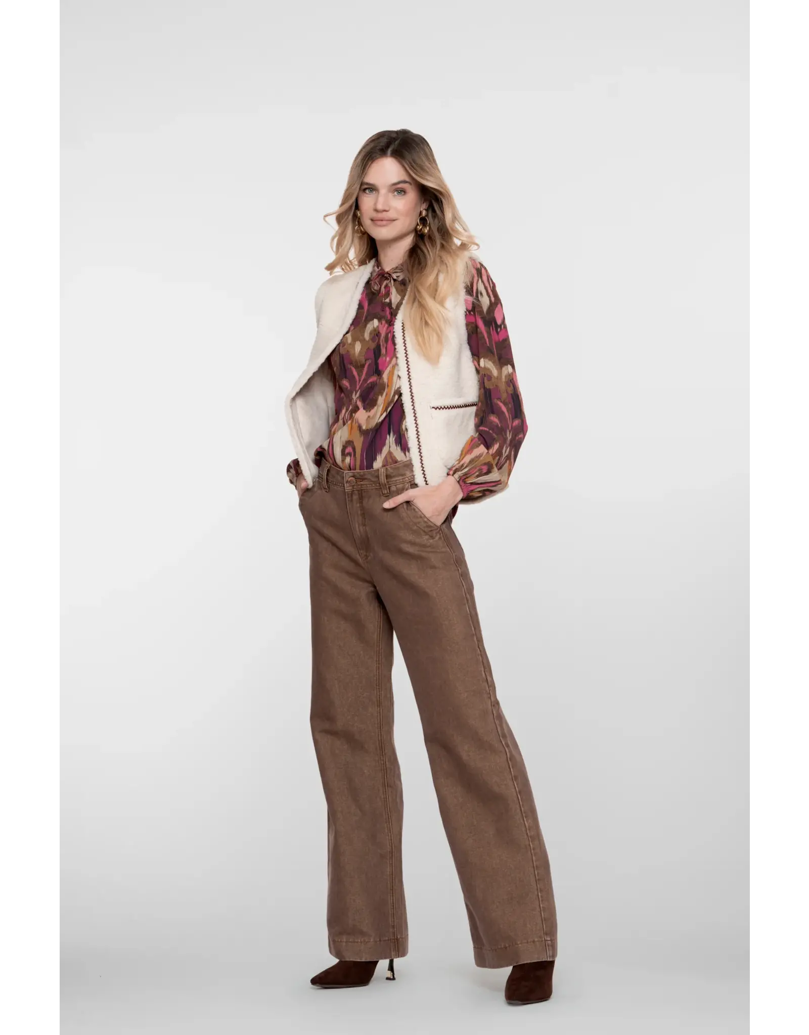 Geisha Jeans Flair - Camel/Gold