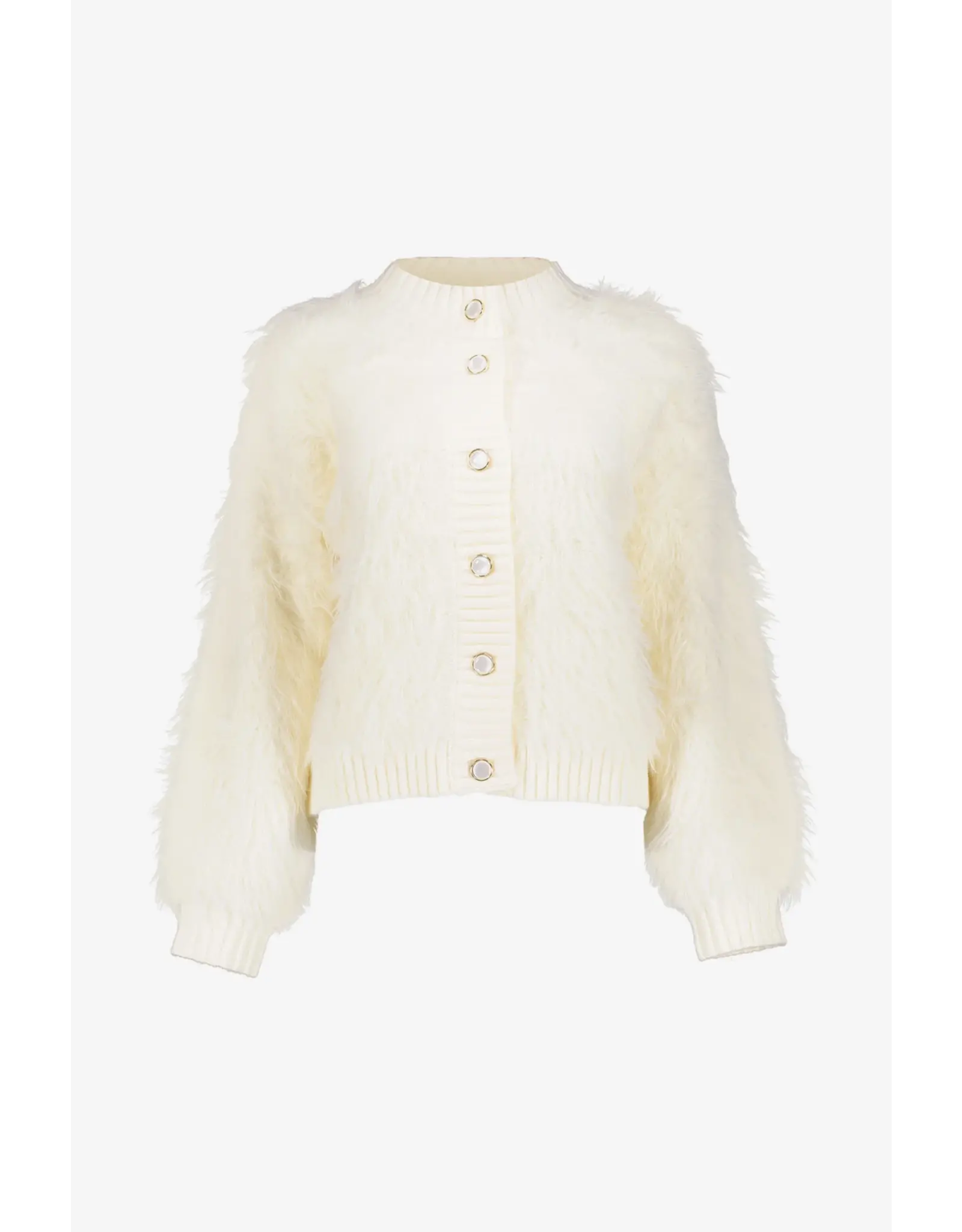 Geisha Cardigan Furry - Off-White