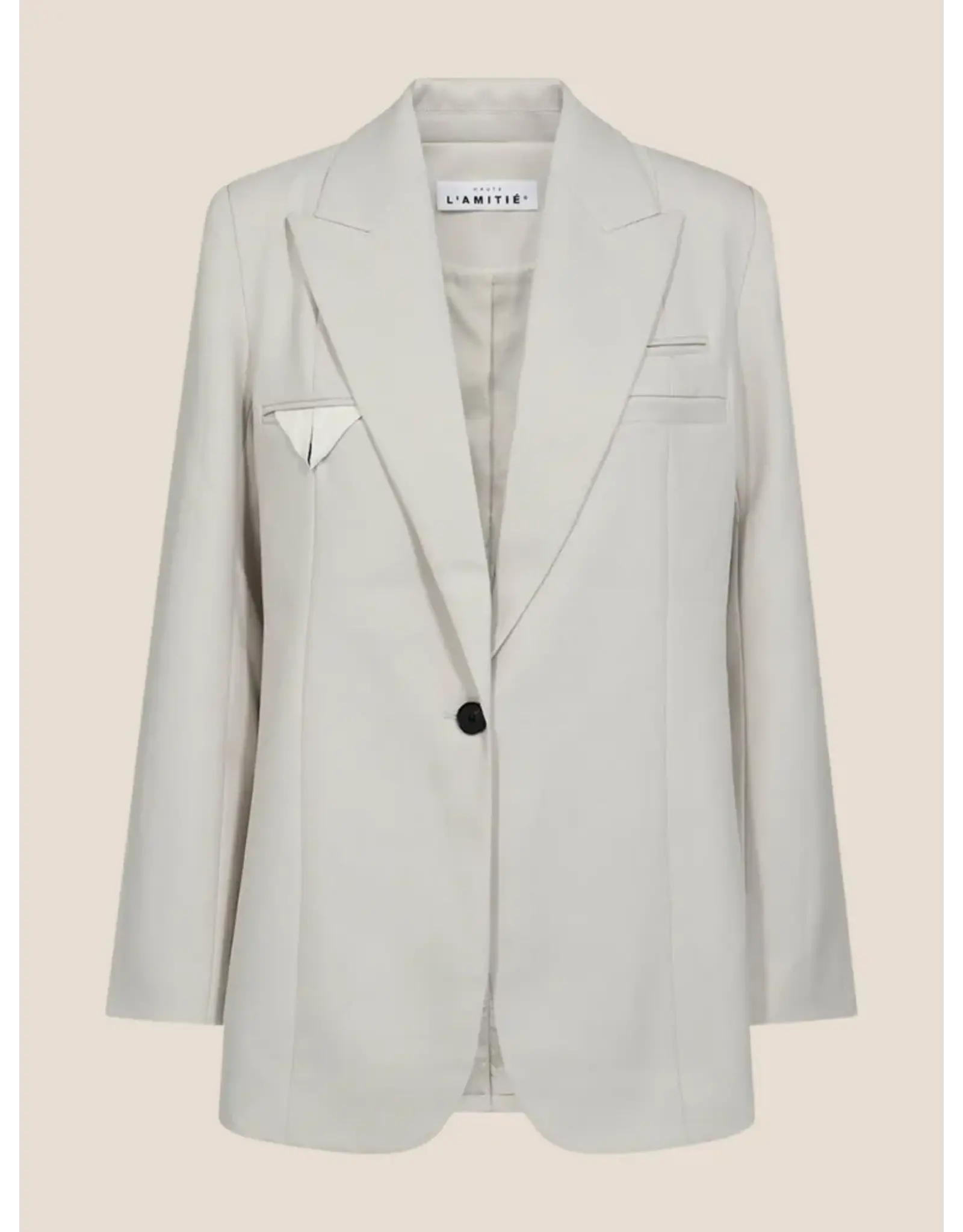 Haute L'amitié Premiere Single Blazer - Pearl