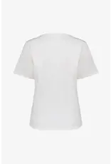 Geisha T-Shirt 'New York' - Off-White/Coffee