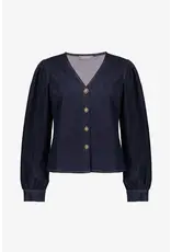 Geisha Blouse Denim - Dark Blue Denim