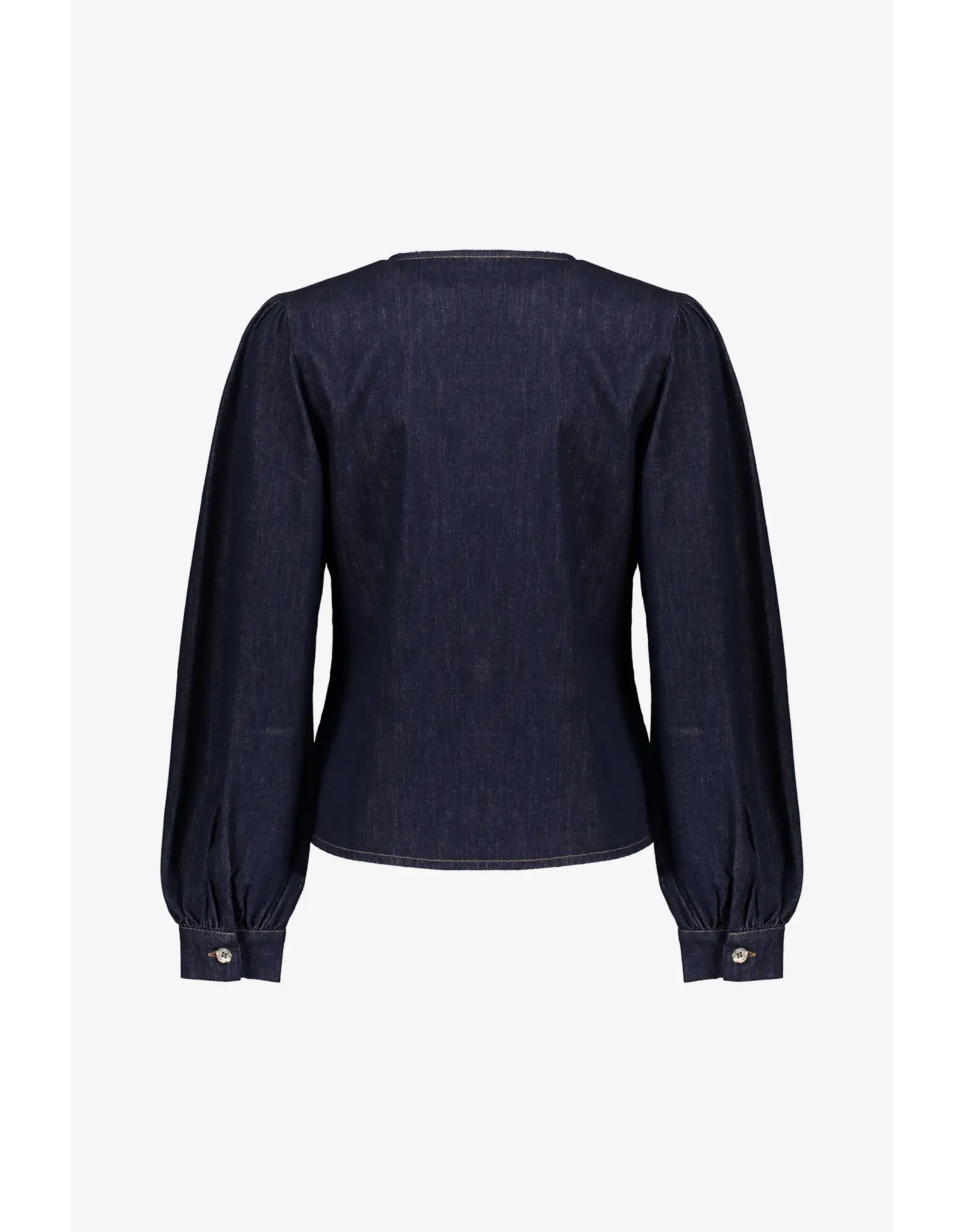 Geisha Blouse Denim - Dark Blue Denim