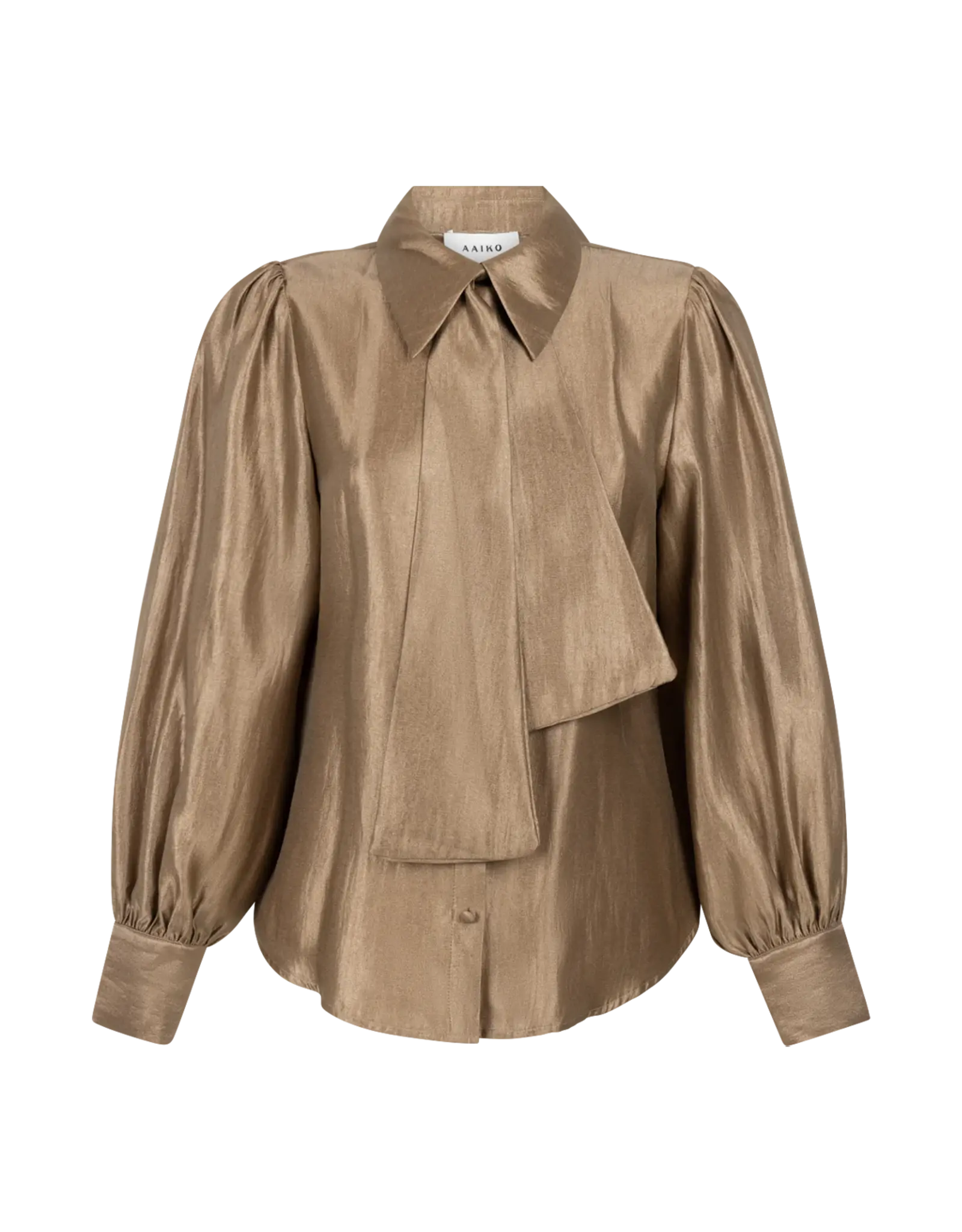 Aaiko Veronne Blouse - Bison Brown
