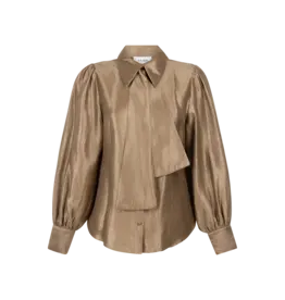 Aaiko Veronne Blouse - Bison Brown