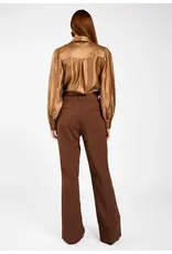 Aaiko Veronne Blouse - Bison Brown