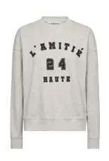 Haute L'amitié College Curve Sweat - Pearl Melange