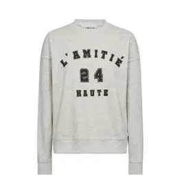 Haute L'amitié College Curve Sweat - Pearl Melange