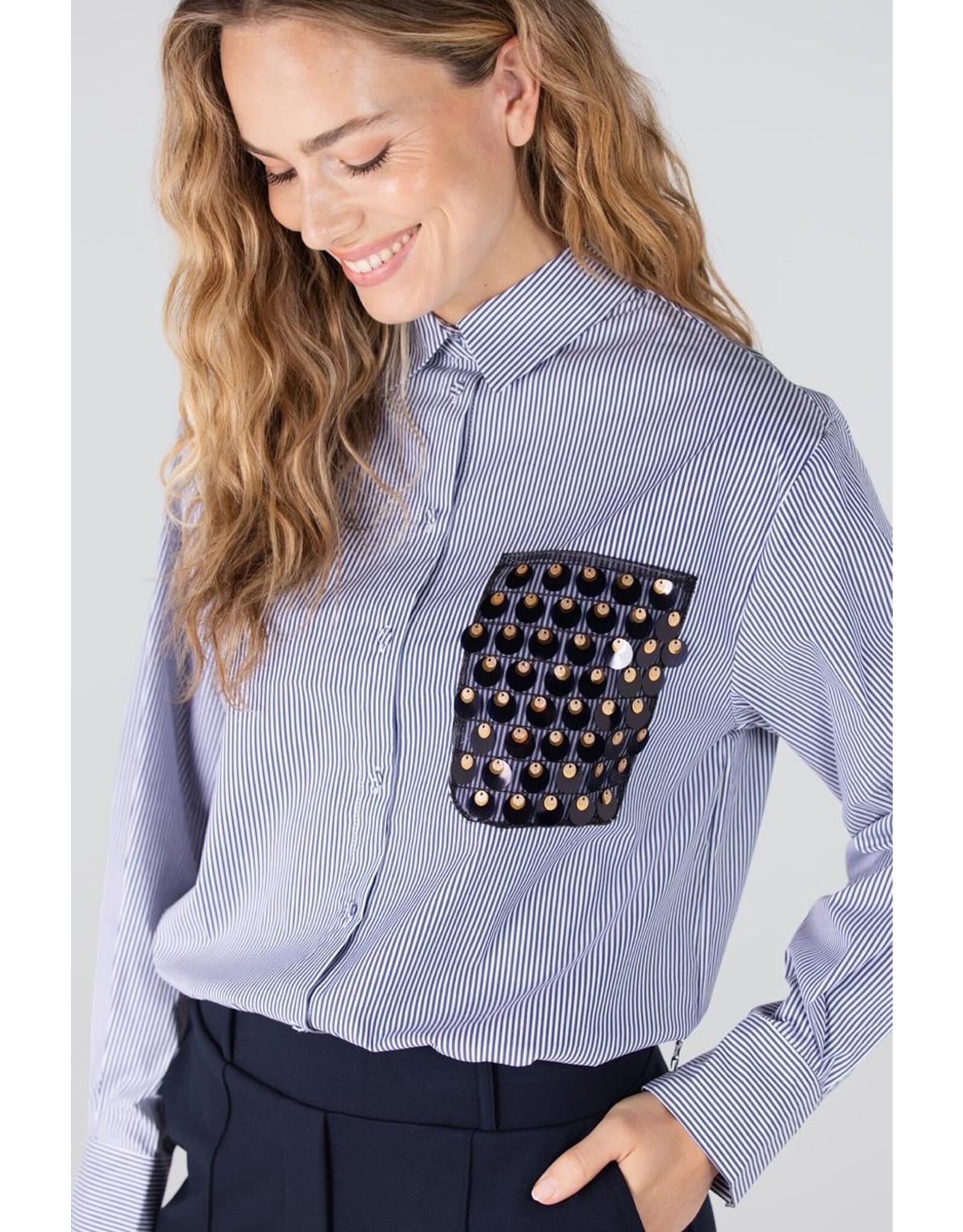 Jansen Goldie Blouse - Dark Blue