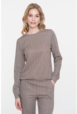 Geisha Top Jacquard - Brown/Gold