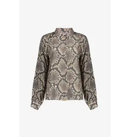 Geisha Blouse Animal - Black/Sand