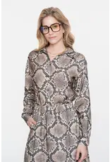 Geisha Blouse Animal - Black/Sand