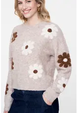 Geisha Pull Flowers - Sand/Brown/Off-White