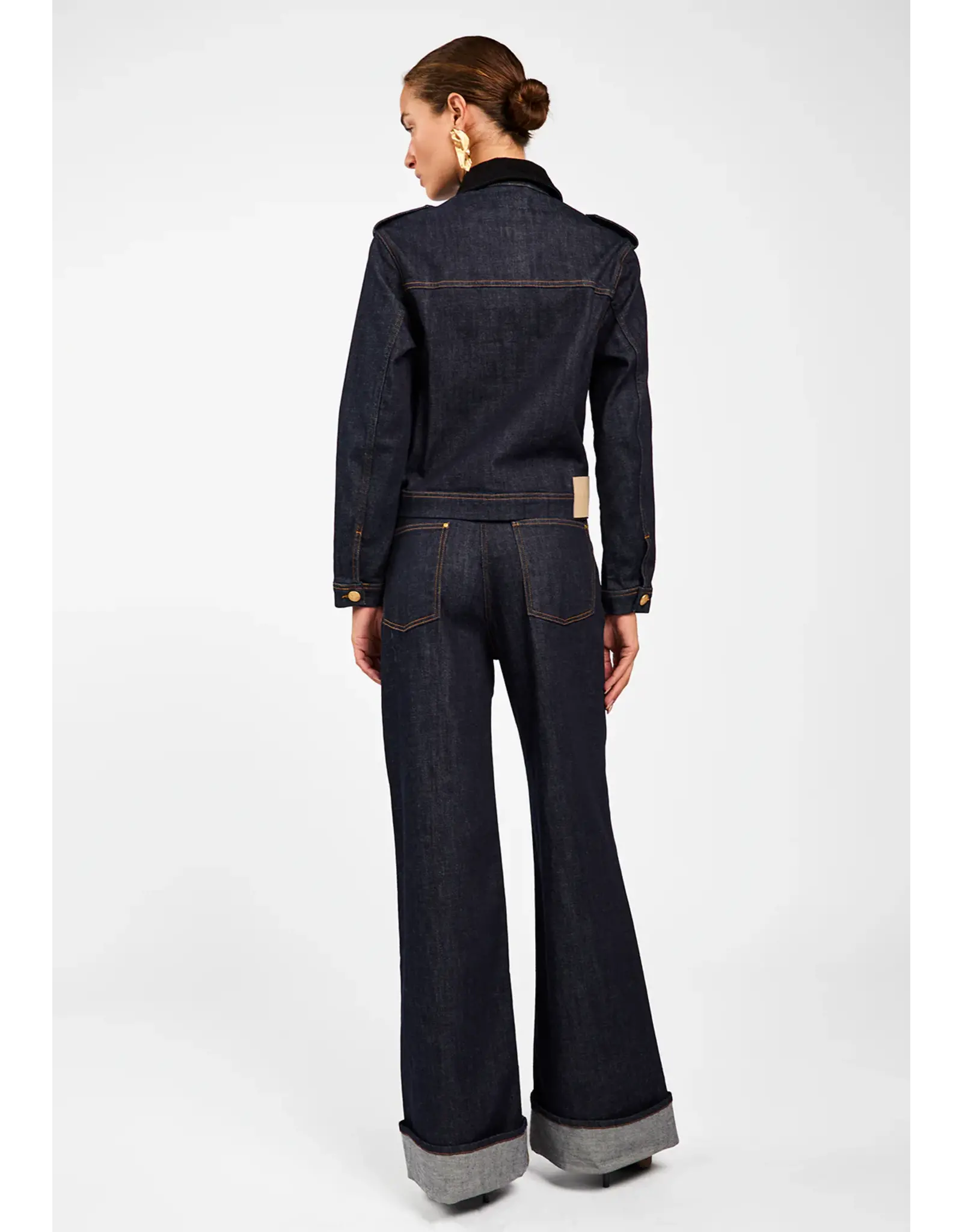 Aaiko Danny Denim Jacket - Dark Navy