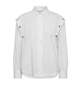 Haute L'amitié Button Sleeve Shirt - White