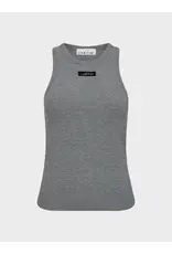 Haute L'amitié Rib Badge Tank - Grey Melangé