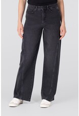 Jansen Evy Jeans Wide Leg - Antraciet denim silver glitter