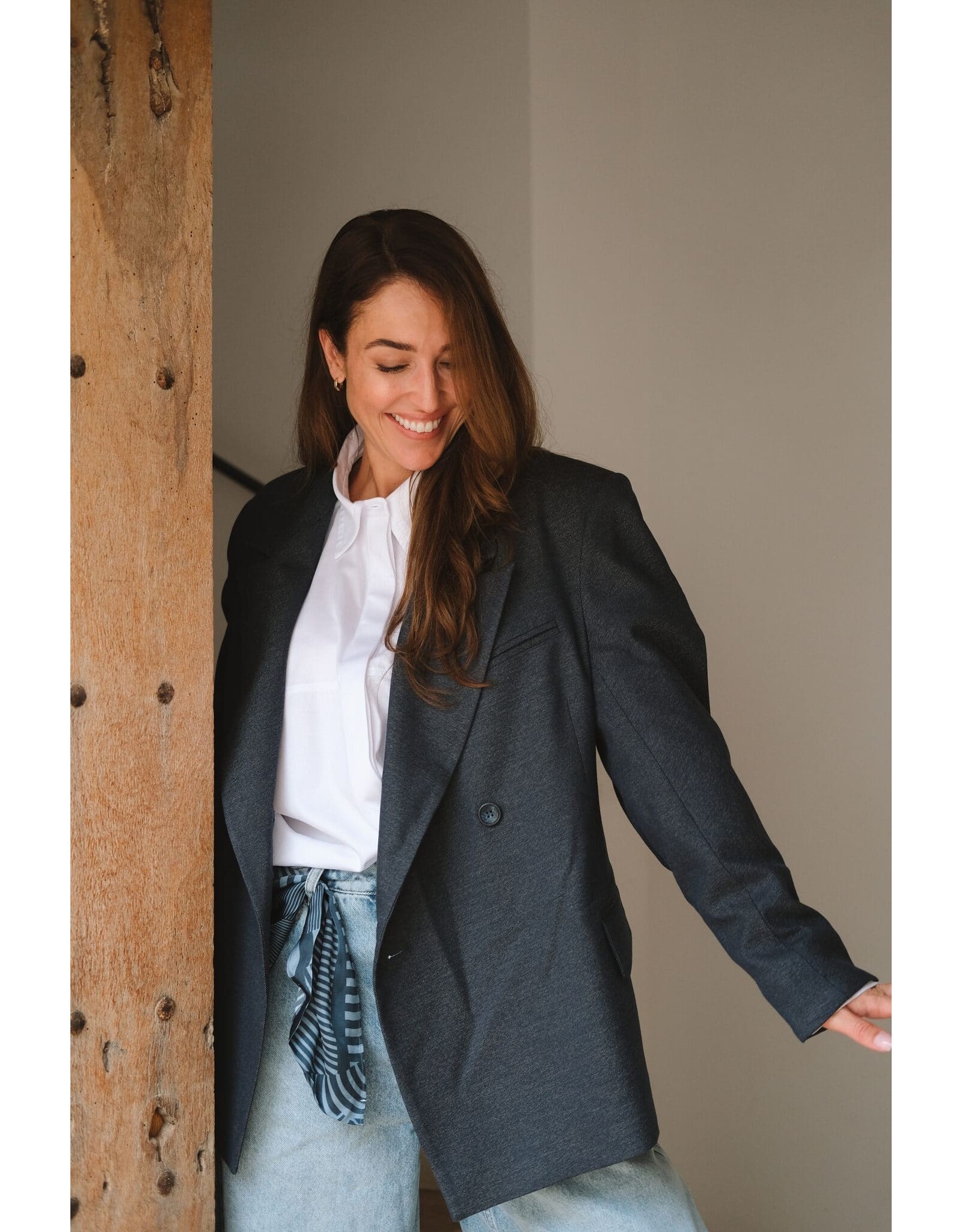 Est Seven Elle Blazer - Denim