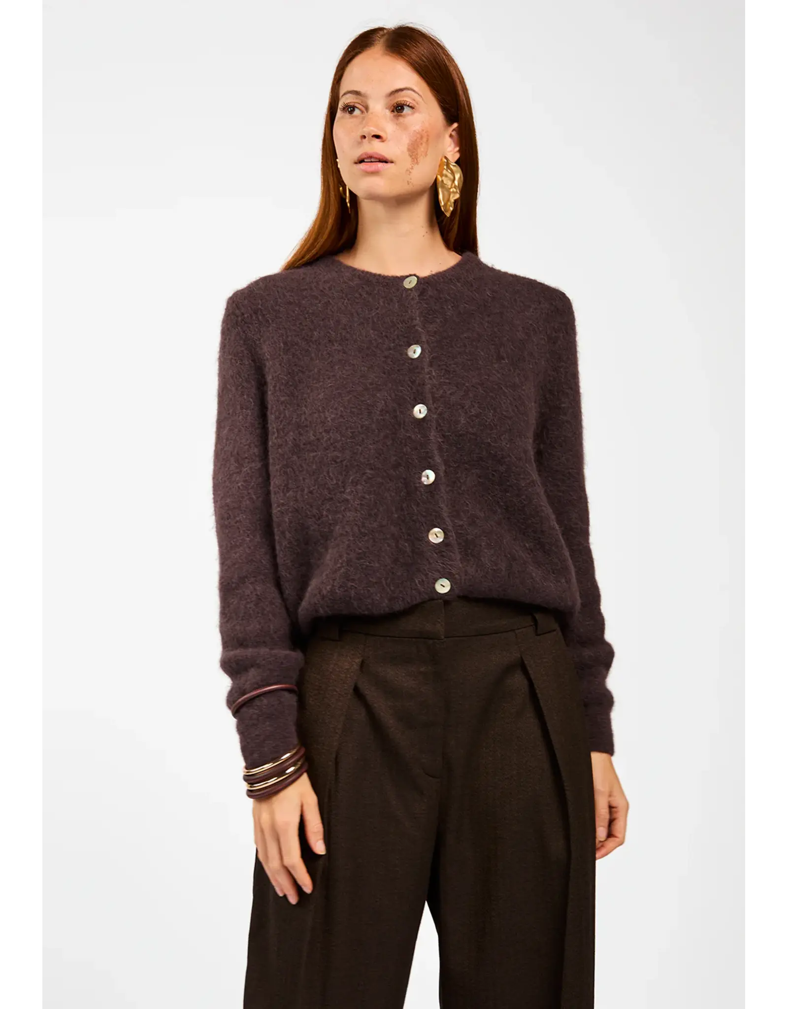 Aaiko Lorys Knit - Bison Brown